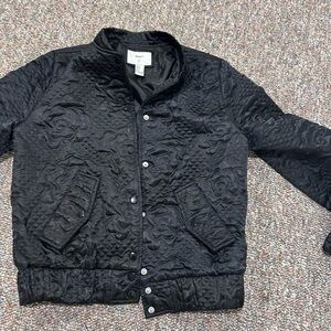 Forever 21 Black Quilted Bomber Jacket